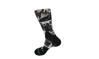 Zachte Sneldrogende Mannelijke 3D Gedrukte Sokken Spandex/Nylon Antislip als Uw Verzoek